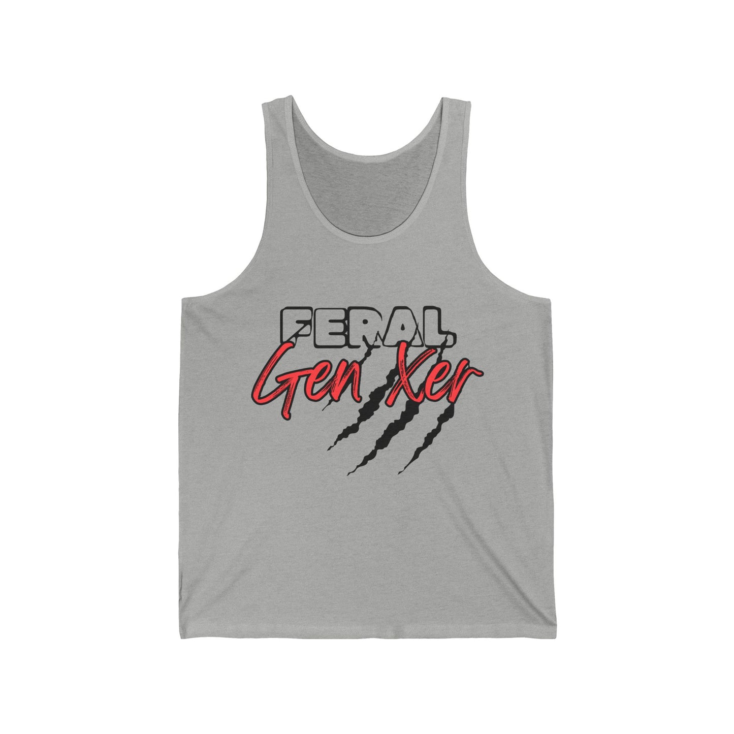 Feral GenXer w/Claws Adult Unisex Tank