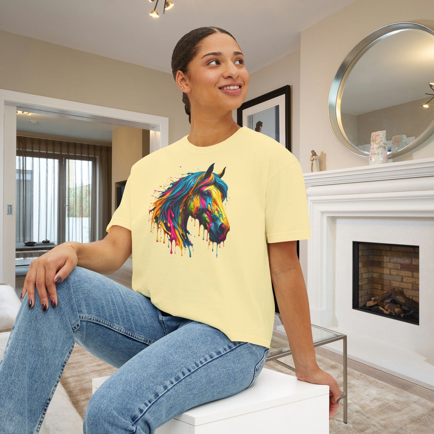 Colorful Horse Women's Boxy Tee