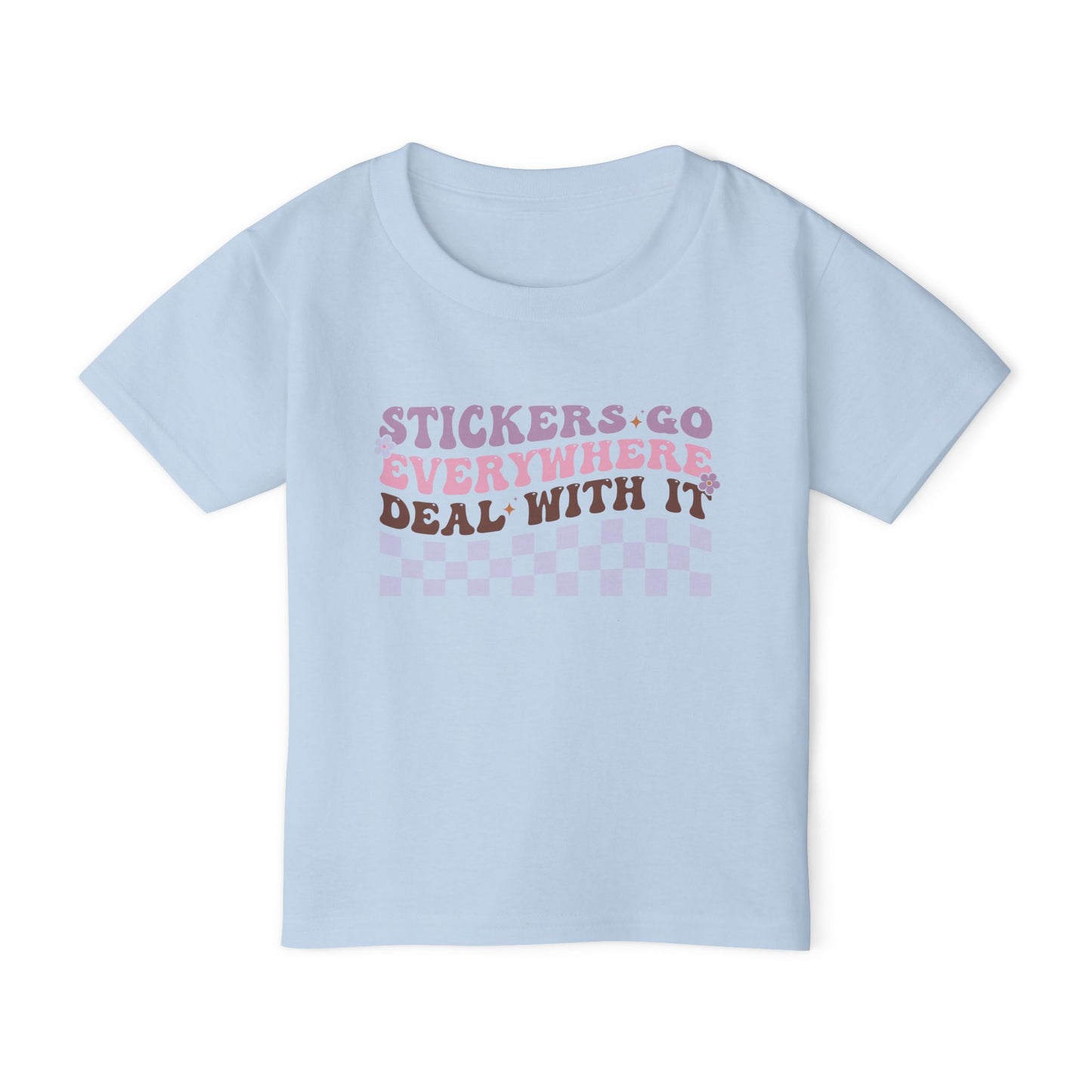 Stickers Go Everywhere Deal With It Heavy Cotton™ Toddler T-shirt