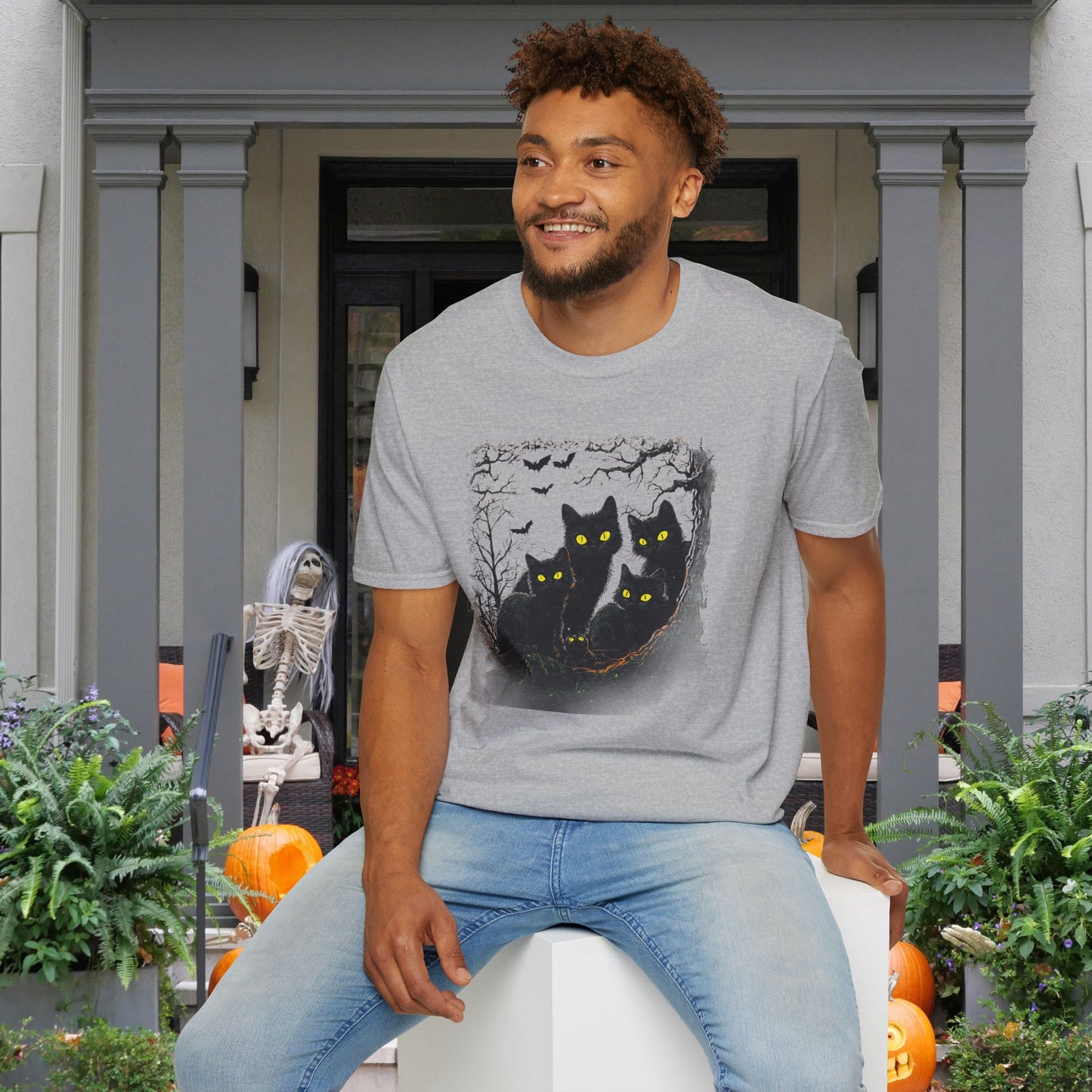 Black Cats Adult T-shirt