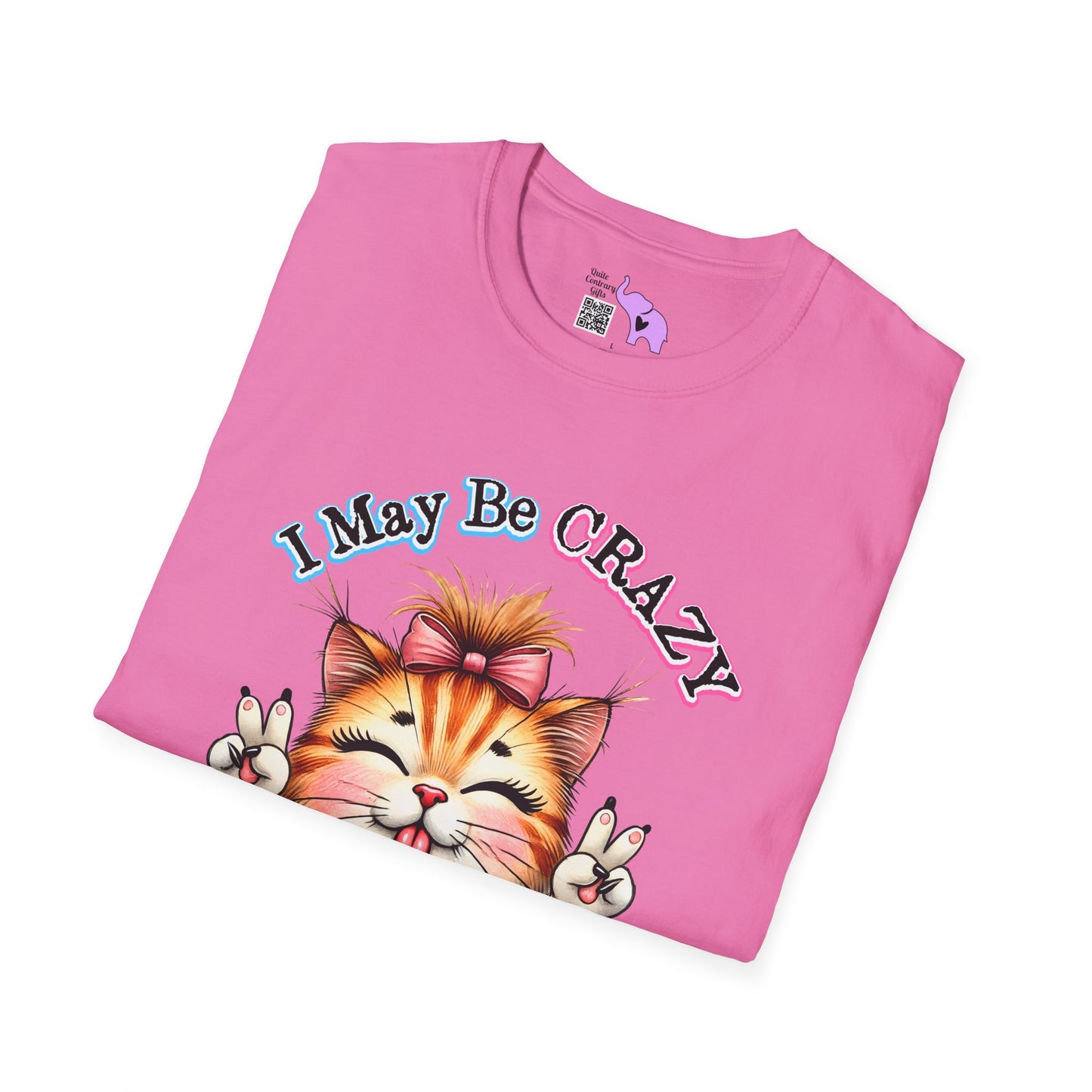 I May Be Crazy But Far Better Than Stupid Adult T-shirt