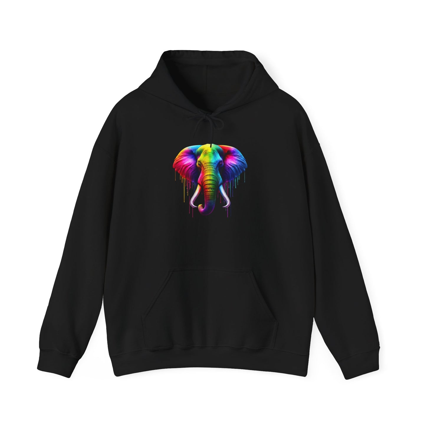 Colorful Elephant Heavy Blend™ Hooded Sweatshirt