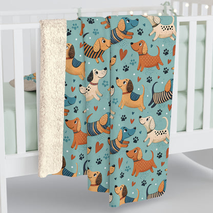 Dapper Doggies Fleece Blanket