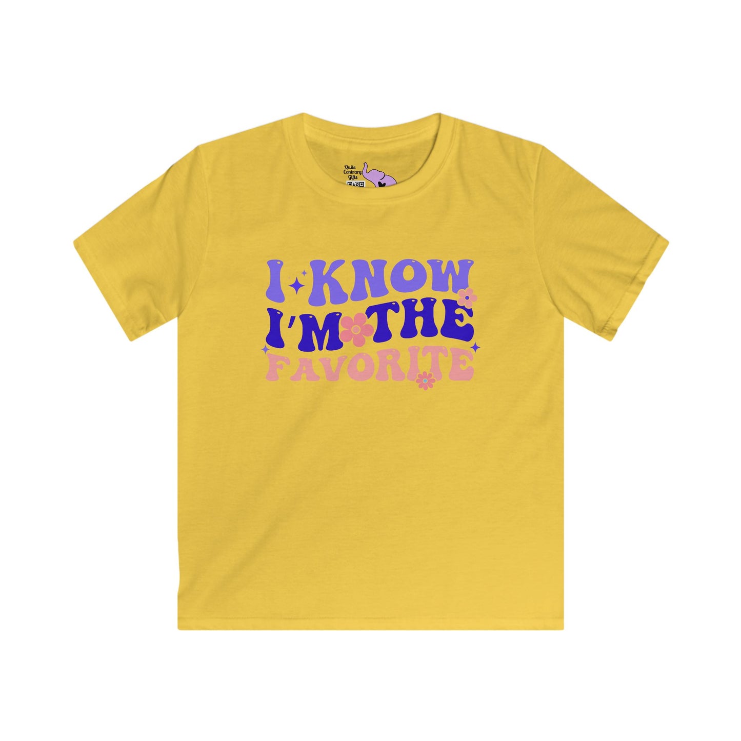 I Know I'm The Favorite Youth Softstyle Tee