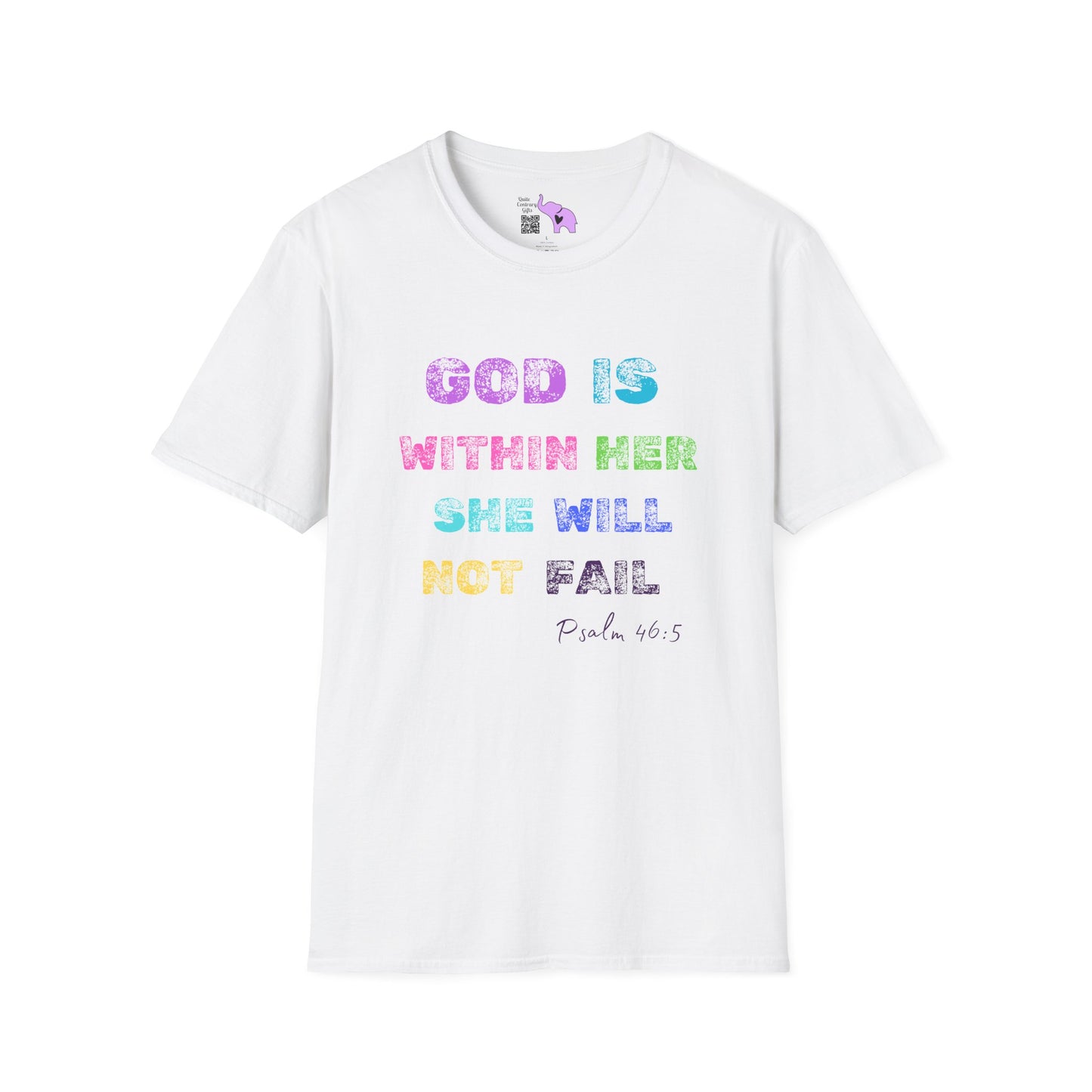 God Is Within Her She Will Not Fail Psalm 46:5 Adult T-shirt
