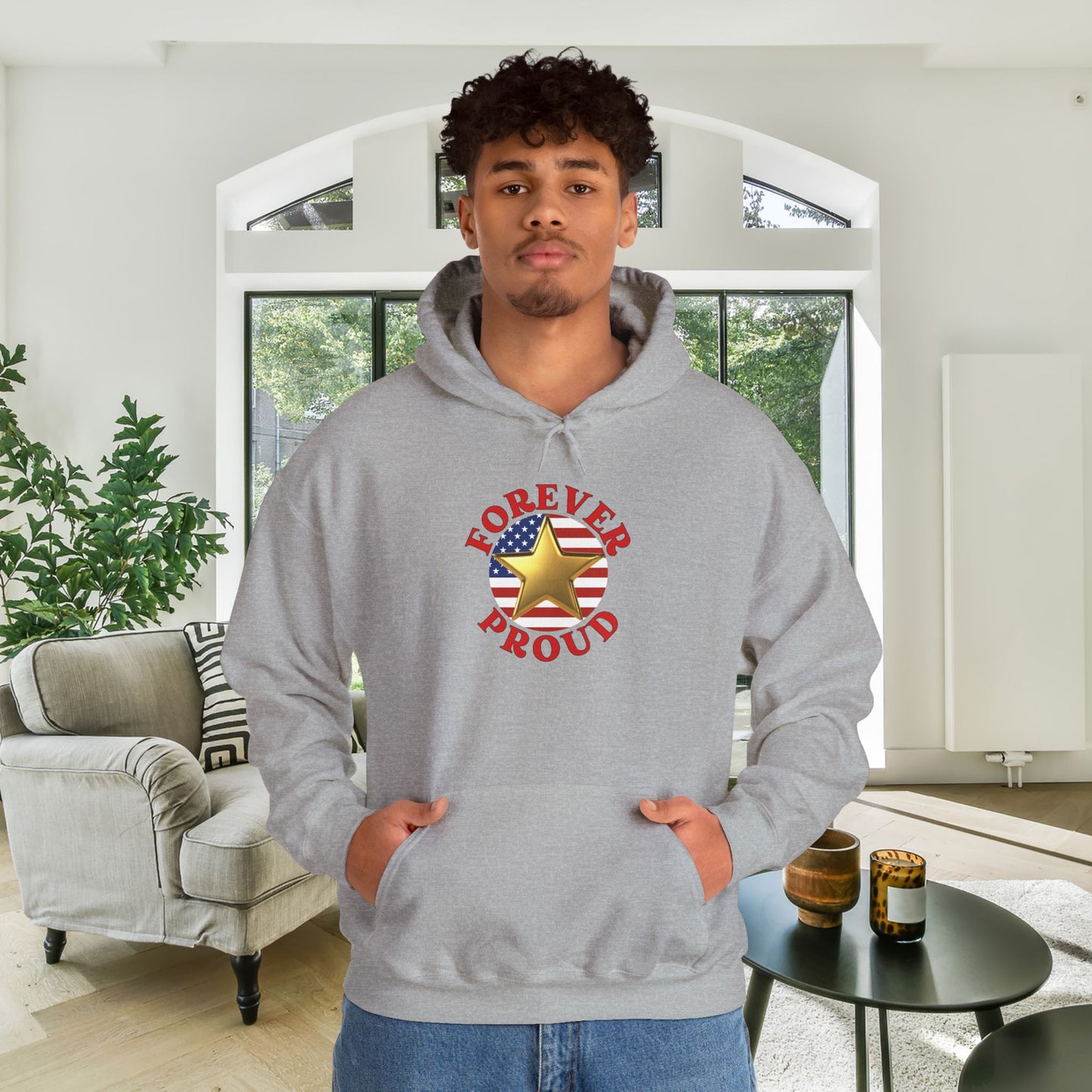 Gold Star Dad Heavy Blend™ Hooded Sweatshirt