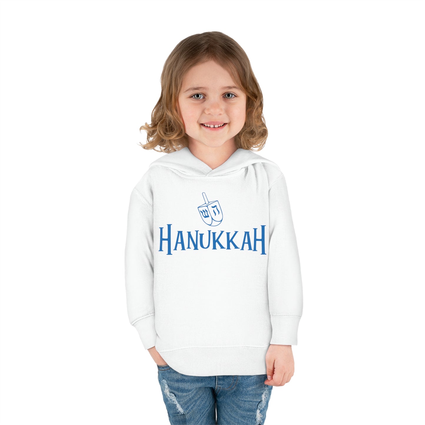 Hanukkah Toddler Pullover Fleece Hoodie