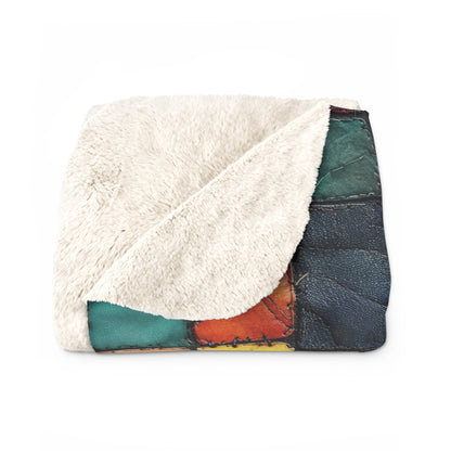 Patch Pop Sherpa Fleece Blanket