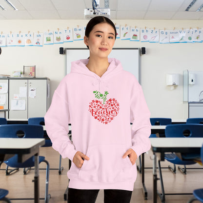 Teacher Heart 1 Heavy Blend™ Hooded Sweatshirt