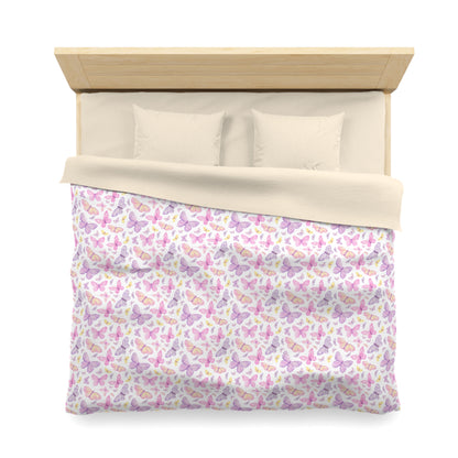 Pastel Butterfly Dreams Duvet Bedding Set