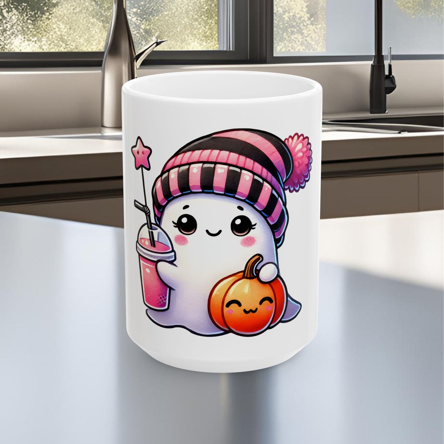 Ghost Ceramic Mug, (11oz, 15oz)