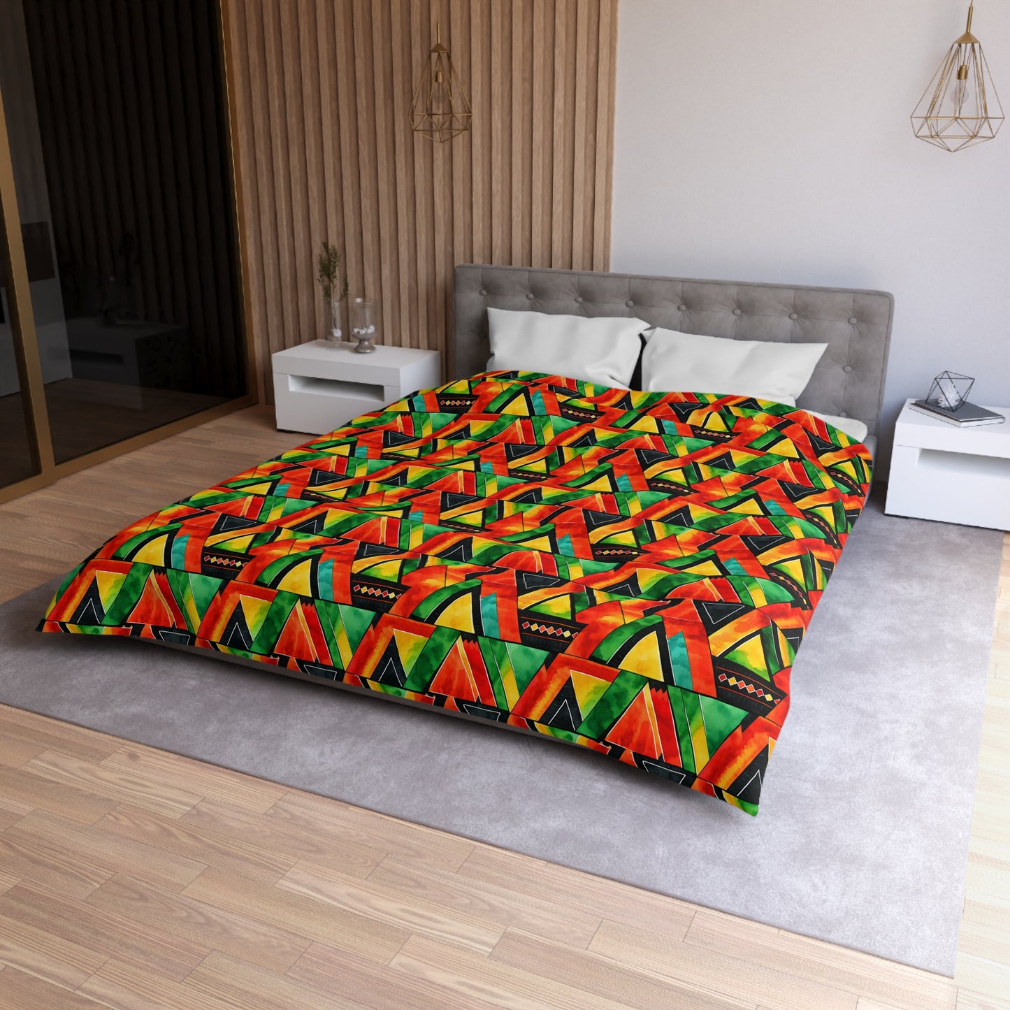 Abundance Vibes Microfiber Duvet Cover