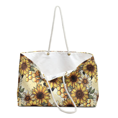Honeycombs & Sunflowers Weekender Bag