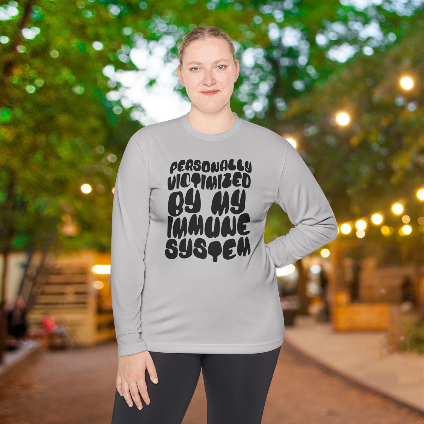 Personally Victimized By My Immune System Adult Long Sleeve Tee