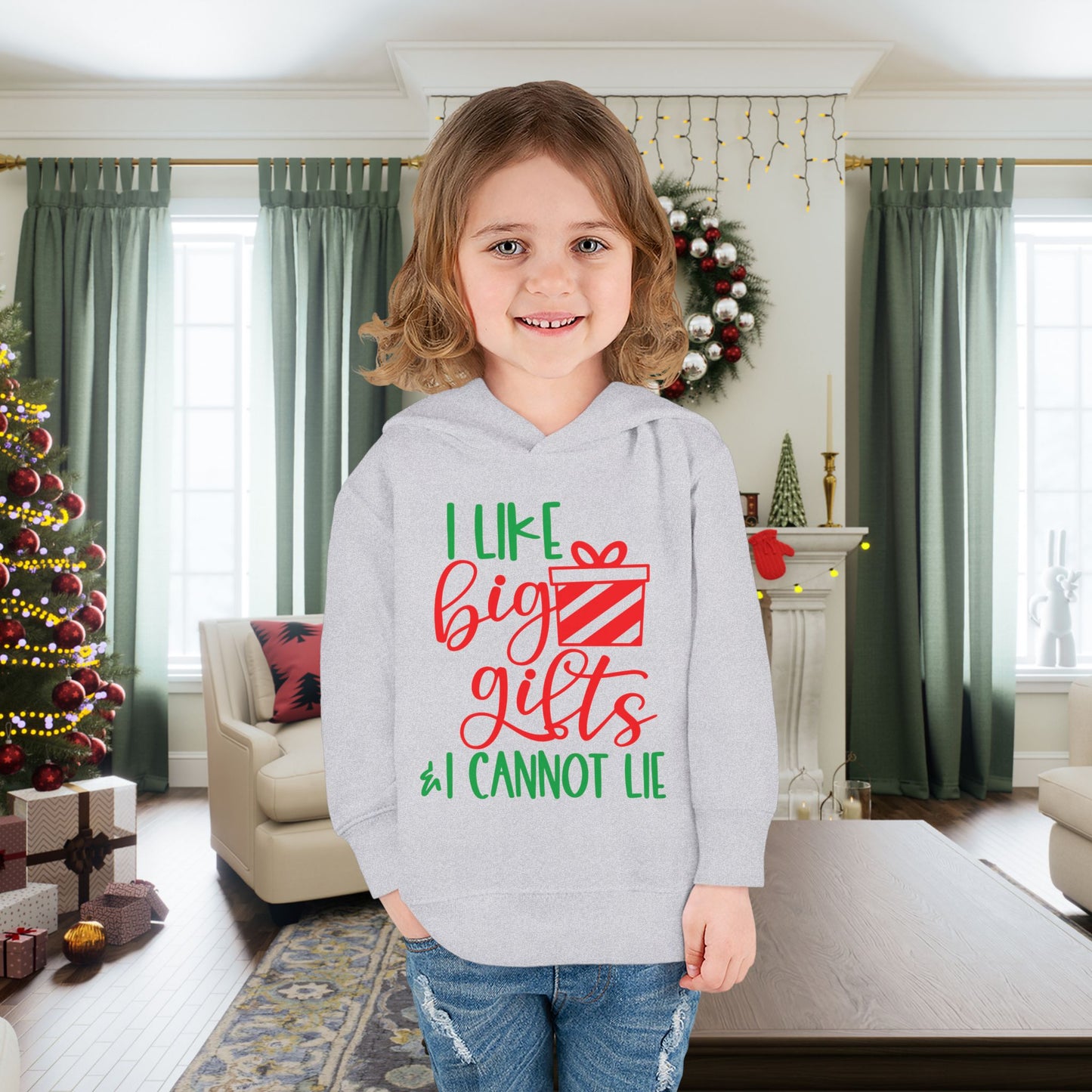 I Like Big Gifts & I Cannot Lie Toddler Pullover Fleece Hoodie