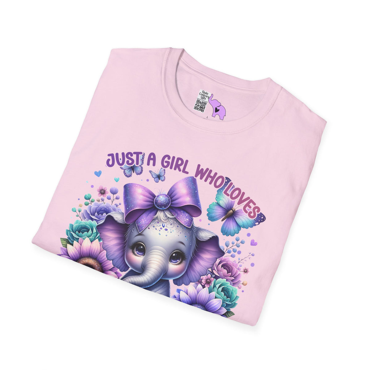 Just A Girl Who Loves Elephants Adult T-shirt