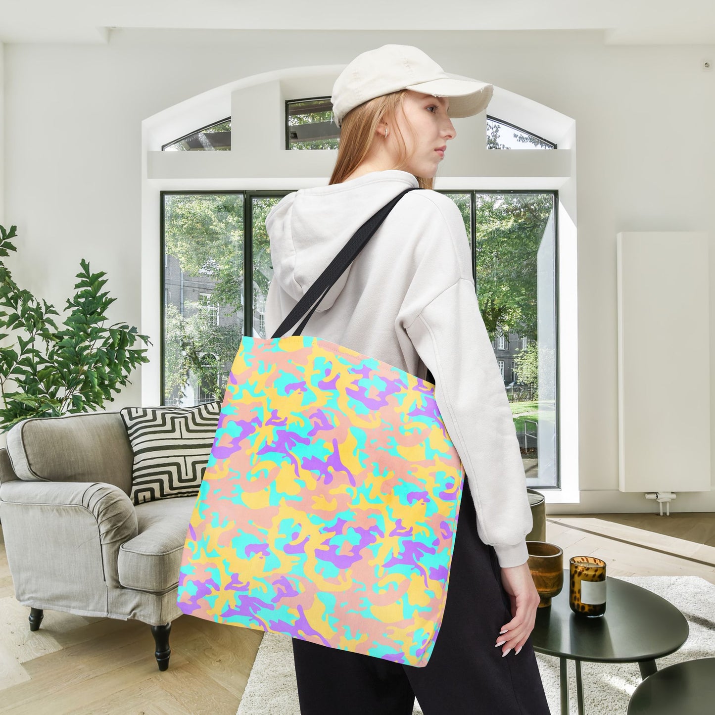 Dreamsicle Camo Canvas Tote Bag