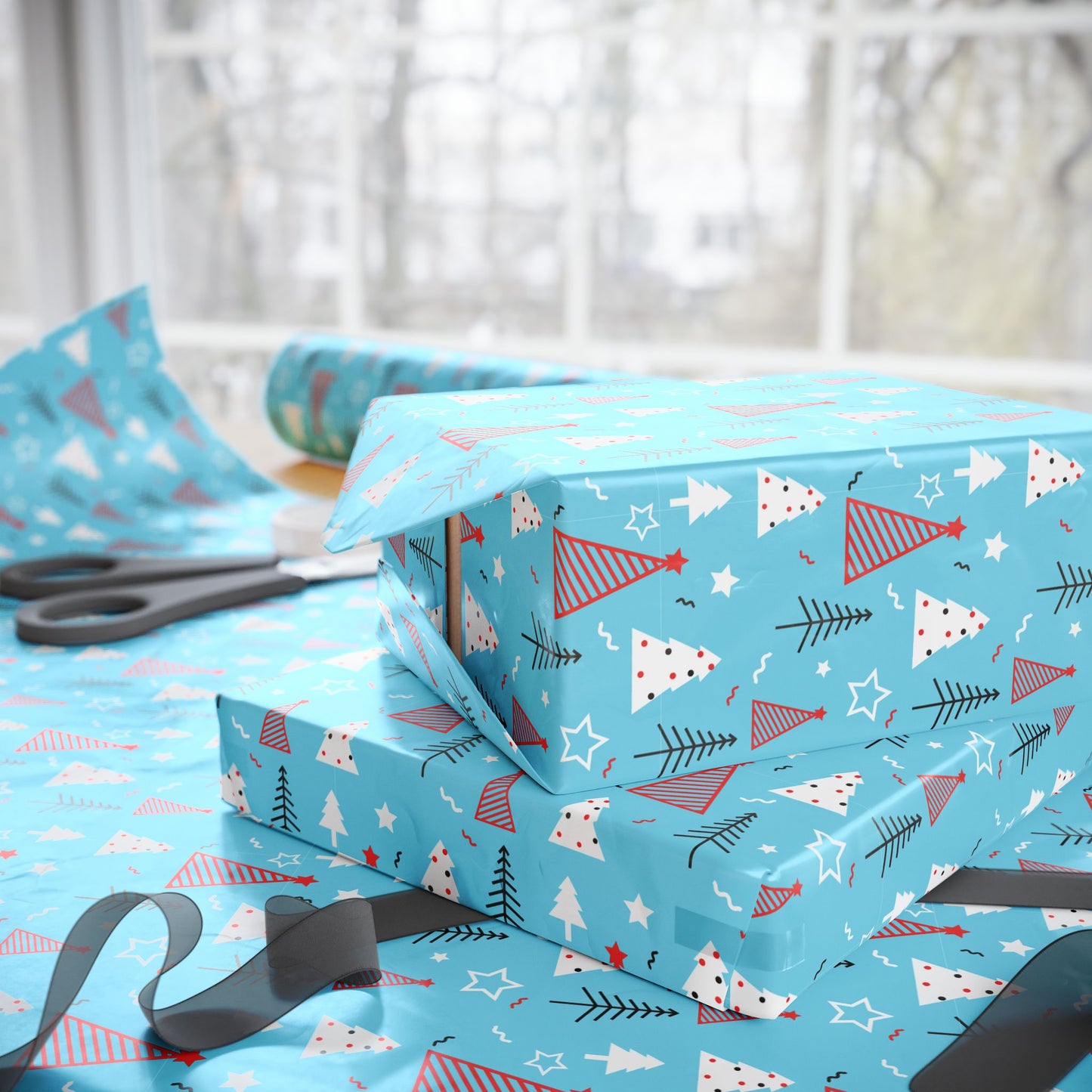 Yuletide Pines Wrapping Paper