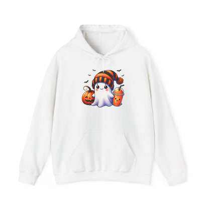 Cute Ghost and Pumpkins Heavy Blend™ Hooded Sweatshirt