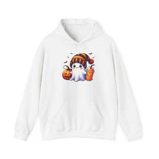 Cute Ghost and Pumpkins Heavy Blend™ Hooded Sweatshirt