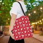 Sweetheart Trellis Canvas Tote Bag