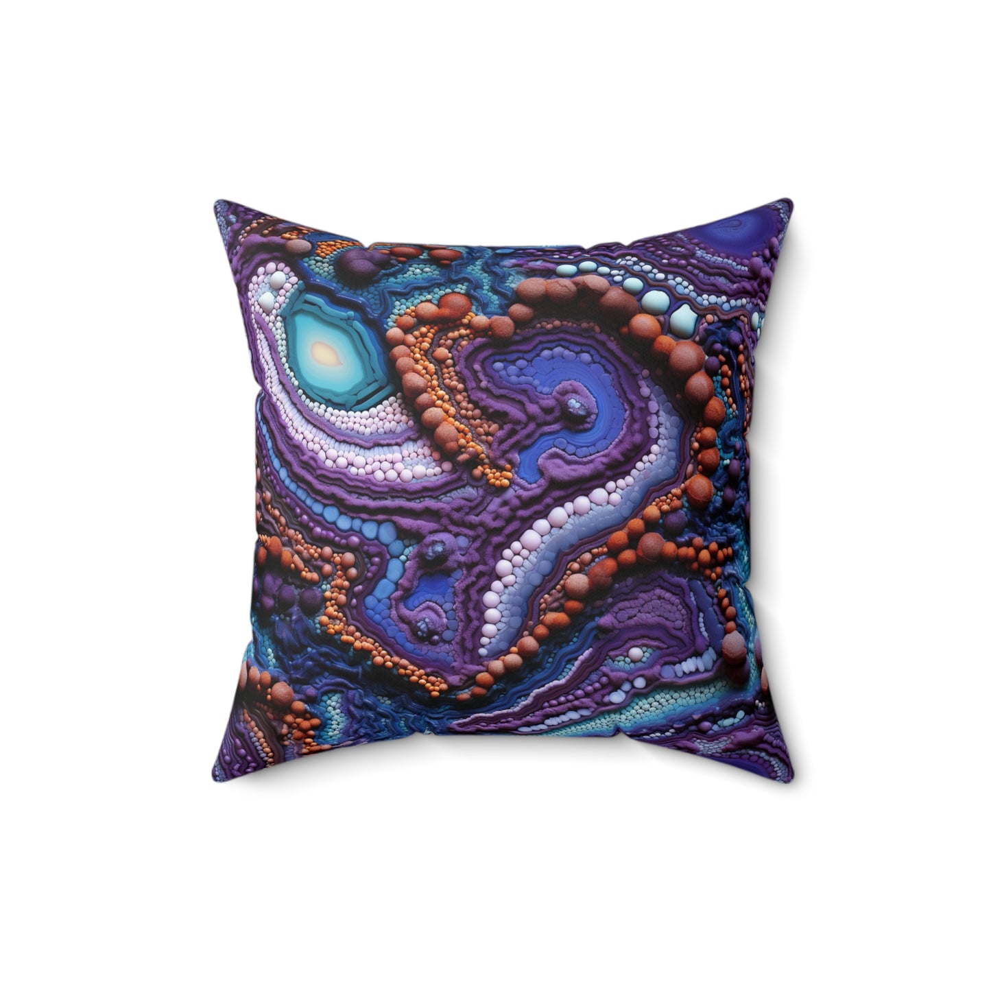 Living Stone Veins Throw Pillow