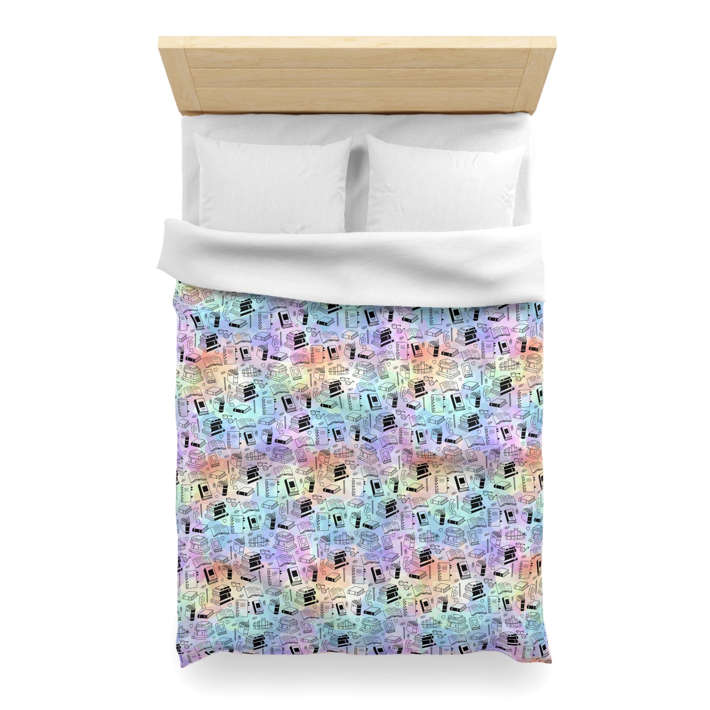 Colorful Chapters Microfiber Duvet Cover