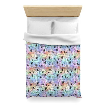 Colorful Chapters Microfiber Duvet Cover
