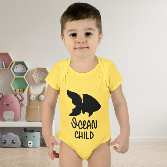 Ocean Child Infant Baby Rib Bodysuit