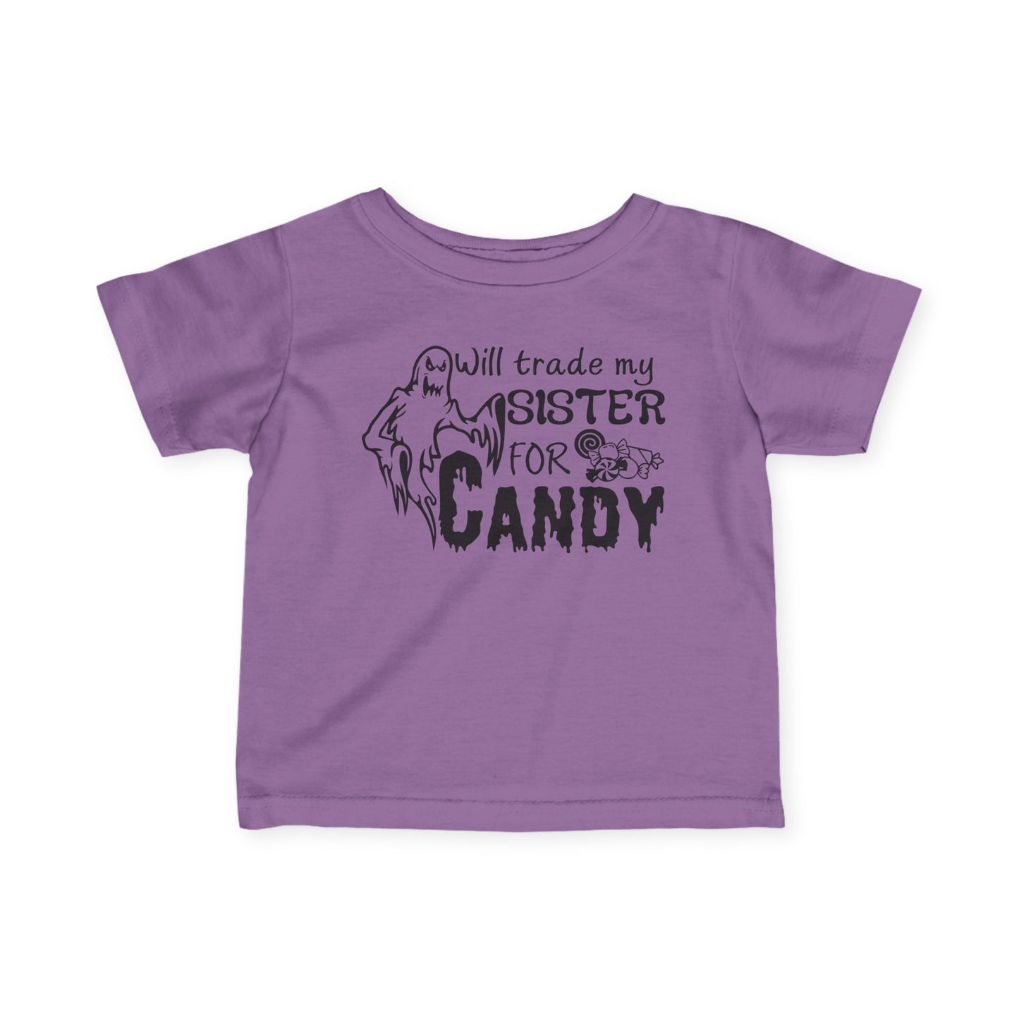 Will Trade My Sister for Candy (Ghost) Infant Soft T-Shirt