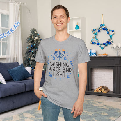 Hanukkah Wishing Peace & Light T-shirt