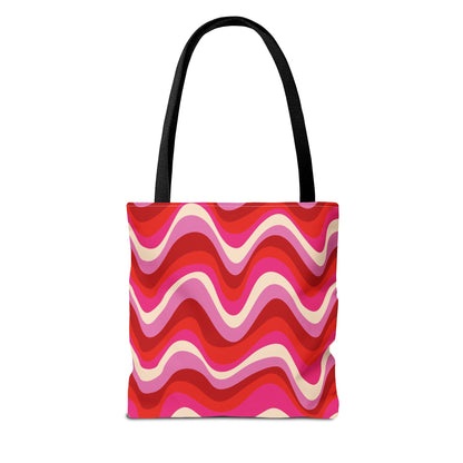 Blush Frequency Canvas Tote Bag