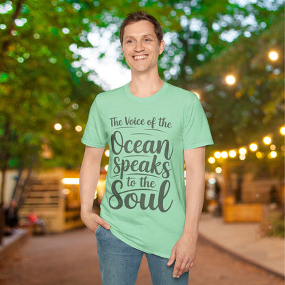 The Voice of the Ocean Speaks to the Soul Adult T-shirt