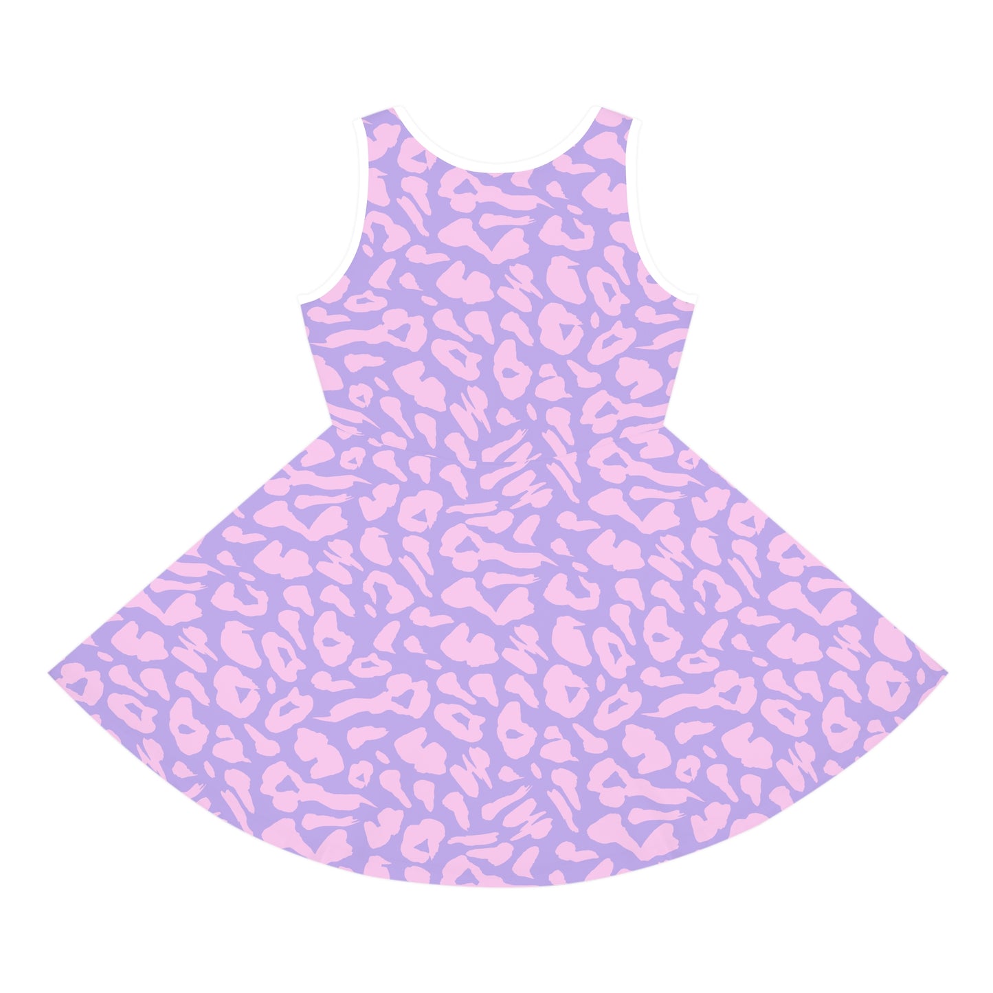 Cotton Candy Cheetah Print Girls' Sleeveless Sundress