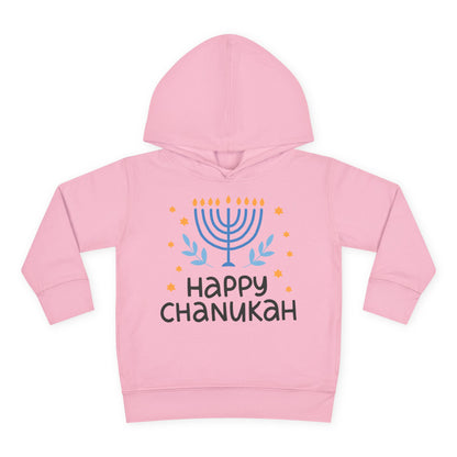 Happy Chanukah Toddler Pullover Fleece Hoodie