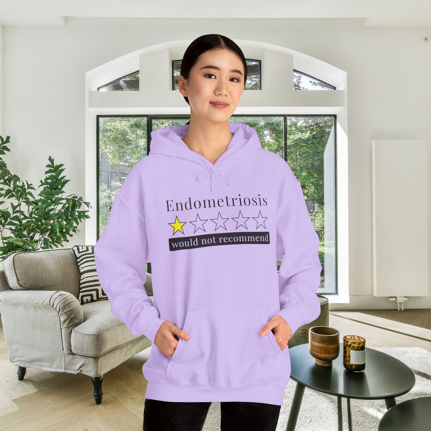 Endometriosis 1 Star Would Not Recommend Heavy Blend™ Hooded Sweatshirt