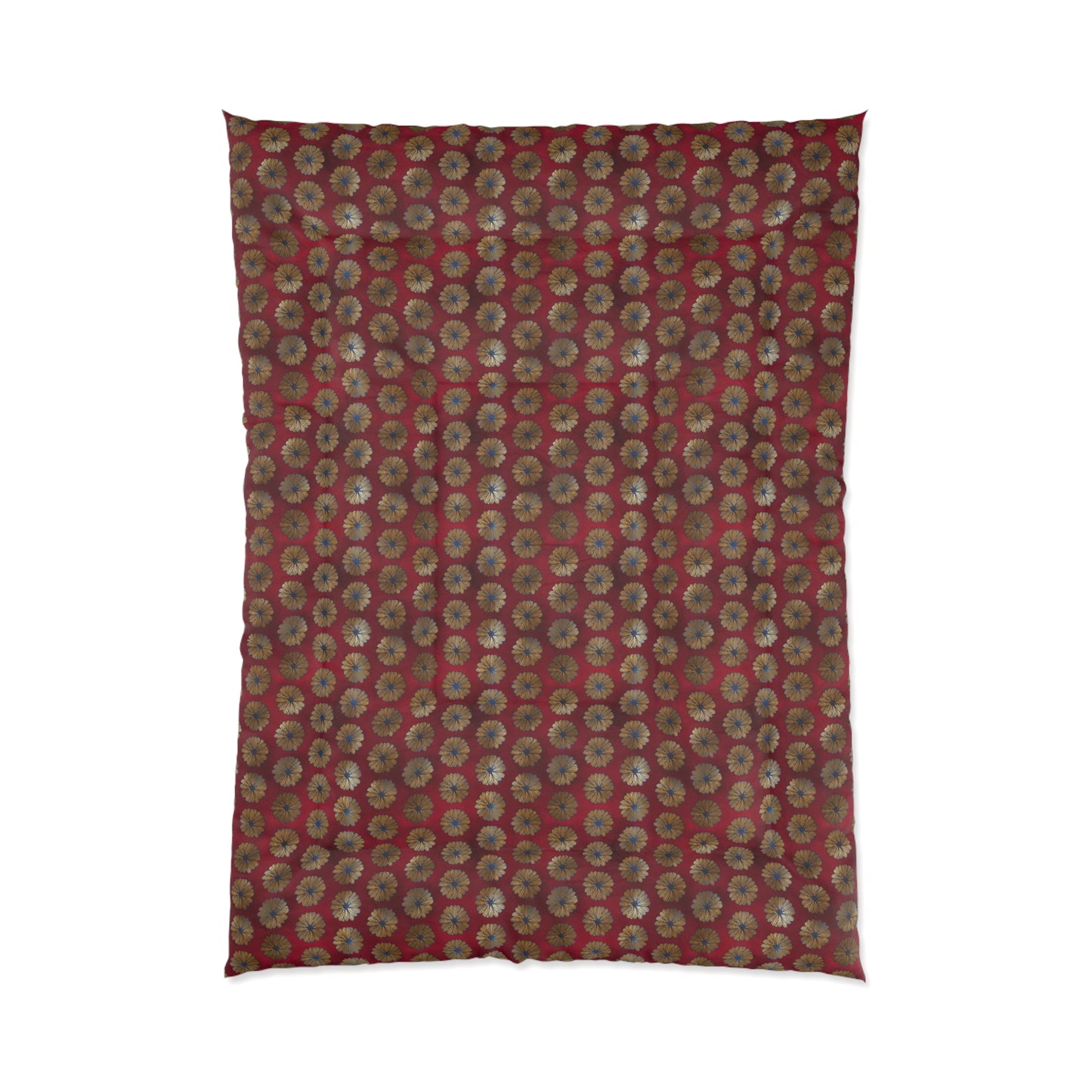 Majestic Crimson Daisies Basic Bedding Set