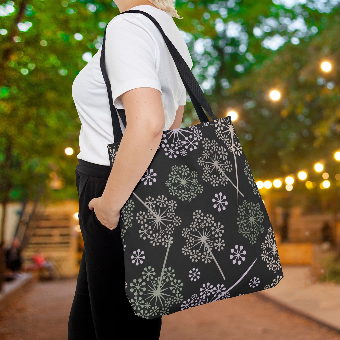 Dandelion Nightfall Canvas Tote Bag