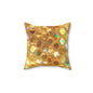 Golden Prism Grid Throw Pillow
