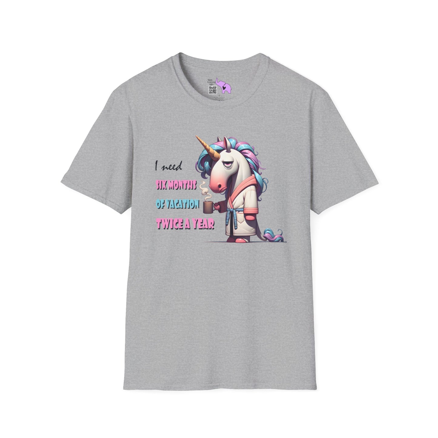 I Need 6 Months of Vacation Twice a Year Adult T-shirt