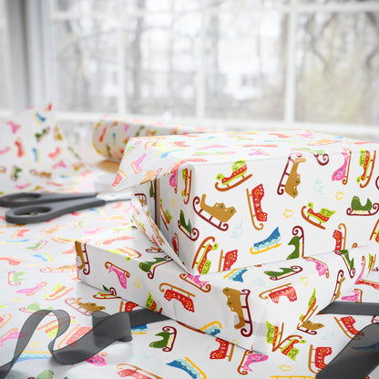 Sleigh Ride Spectacle Wrapping Paper