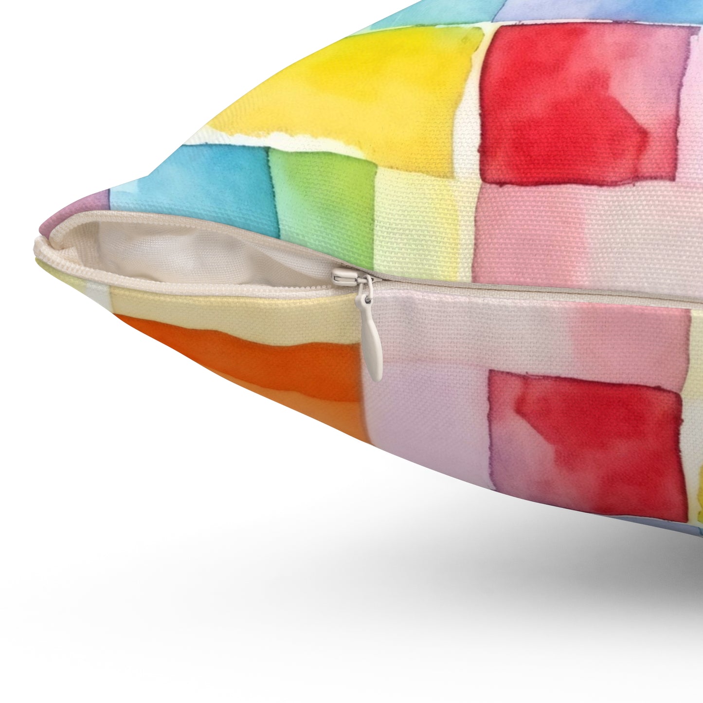Mosaic Meadows Throw Pillow