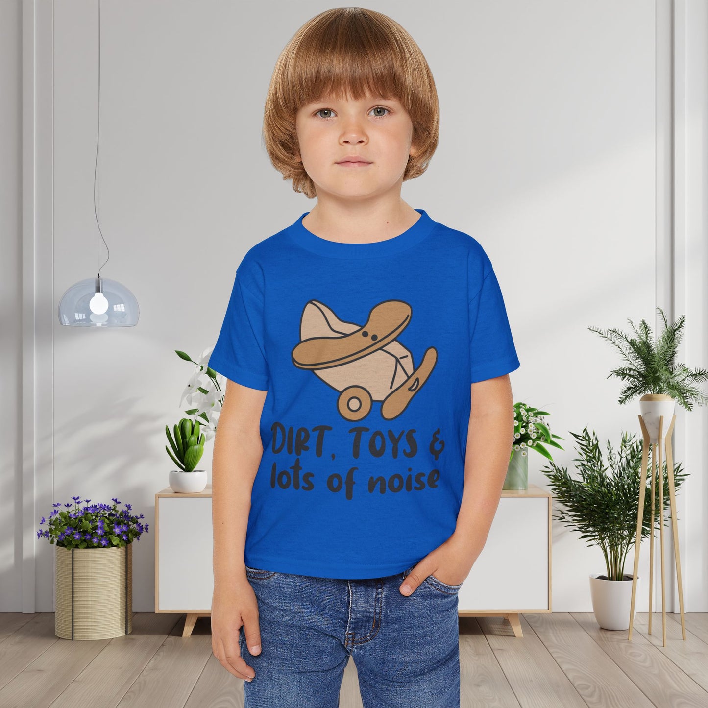 Dirt, Toys, & Lots of Noise Heavy Cotton™ Toddler T-shirt