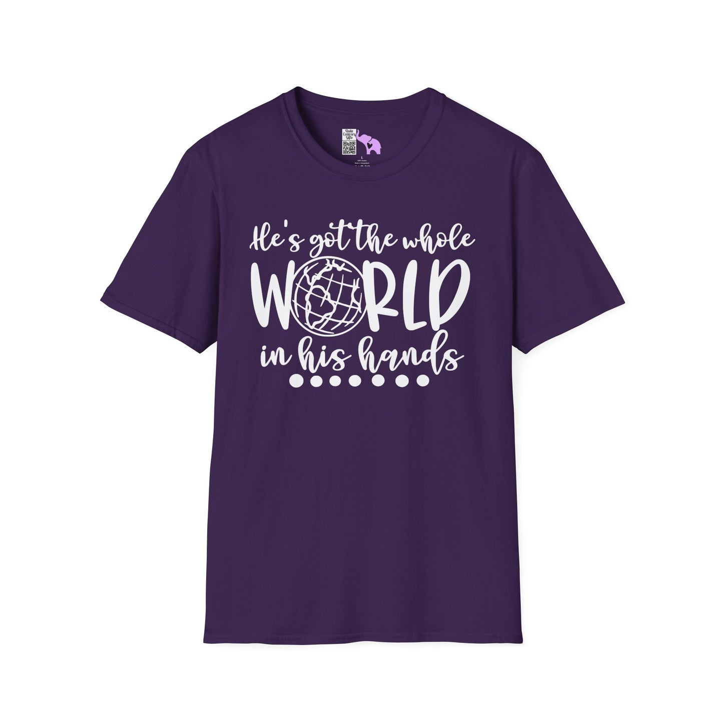 He's Got the Whole World in His Hands (2) Adult T-shirt