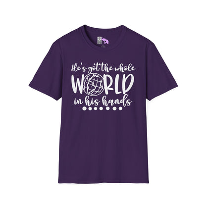 He's Got the Whole World in His Hands (2) Adult T-shirt