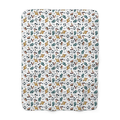 Little Soccer Legends Fleece Blanket
