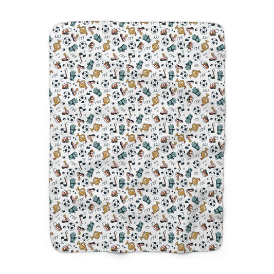 Little Soccer Legends Fleece Blanket