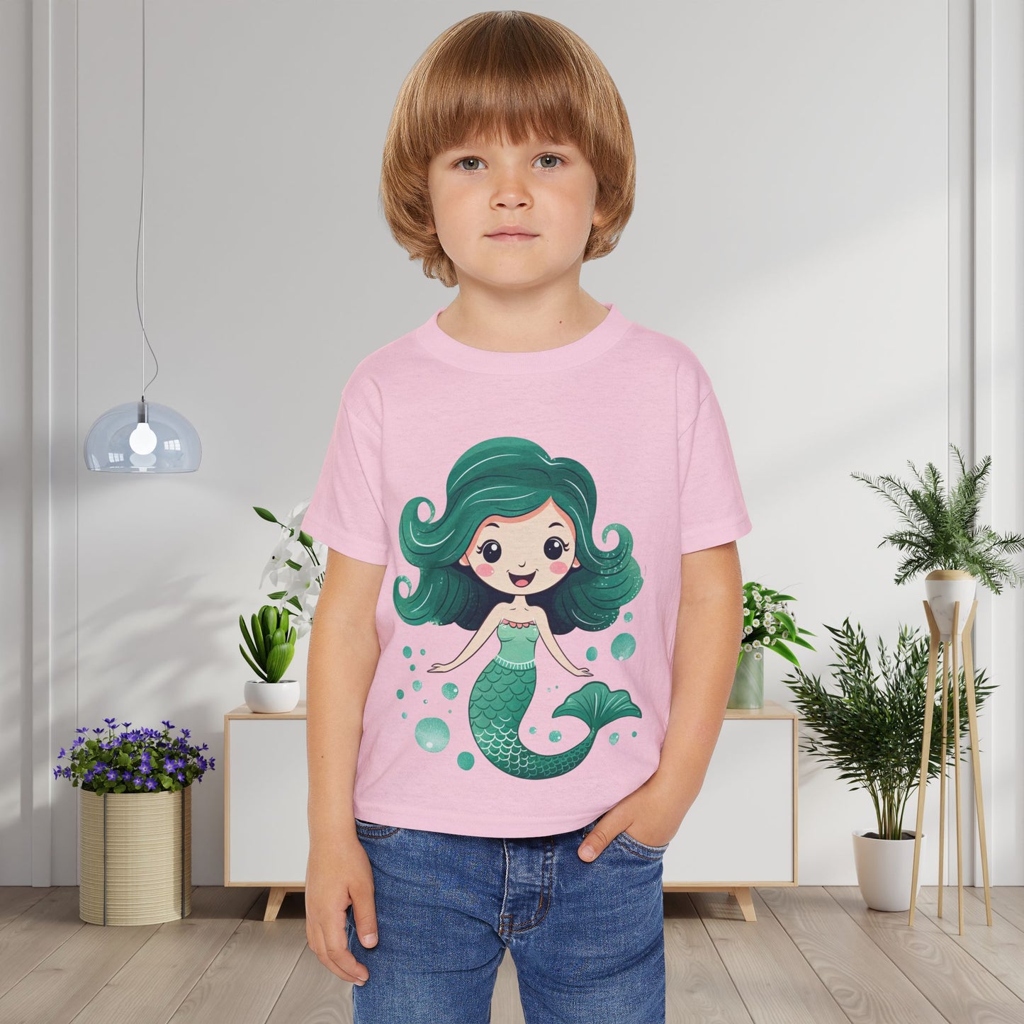 Teal Mermaid Heavy Cotton™ Toddler T-shirt