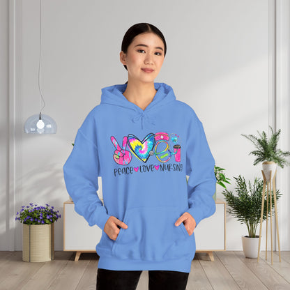 Love Peace Nursing Heavy Blend™ Hooded Sweatshirt
