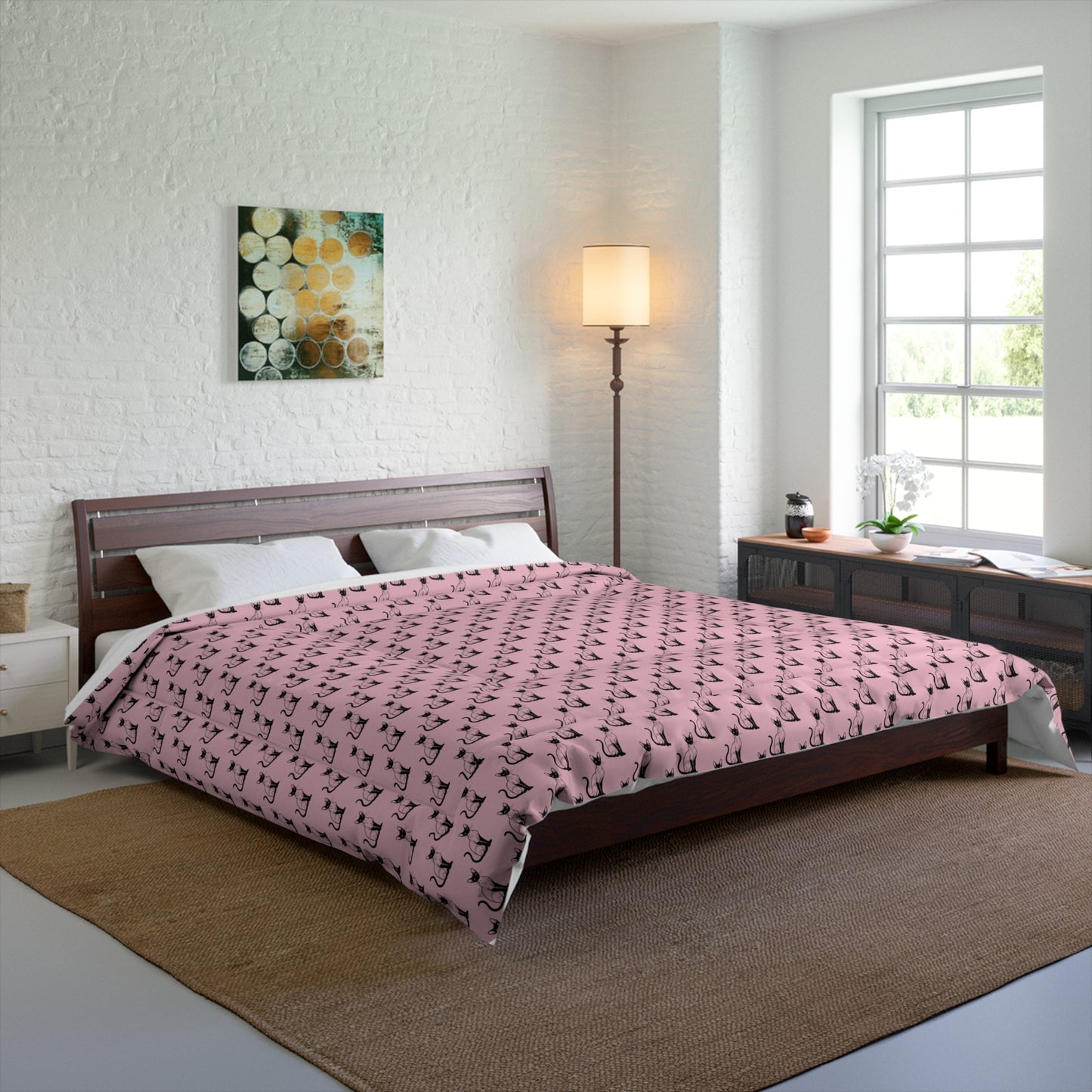 Siamese Charm – Pink Whisper Comforter